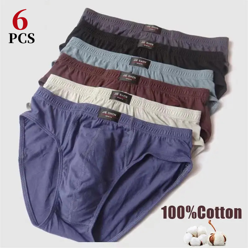 Boxer Brief Pack Cotton - 6 uds/ropa interior para hombre, calzoncillos