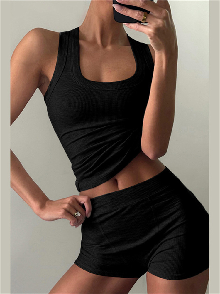 Conjunto informal de 2 piezas  - Tank Top Ribbed reseña y precio