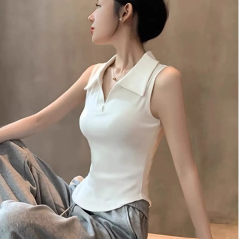 Top corto de punto acanalado s - Tank Top Ribbed reseña y precio